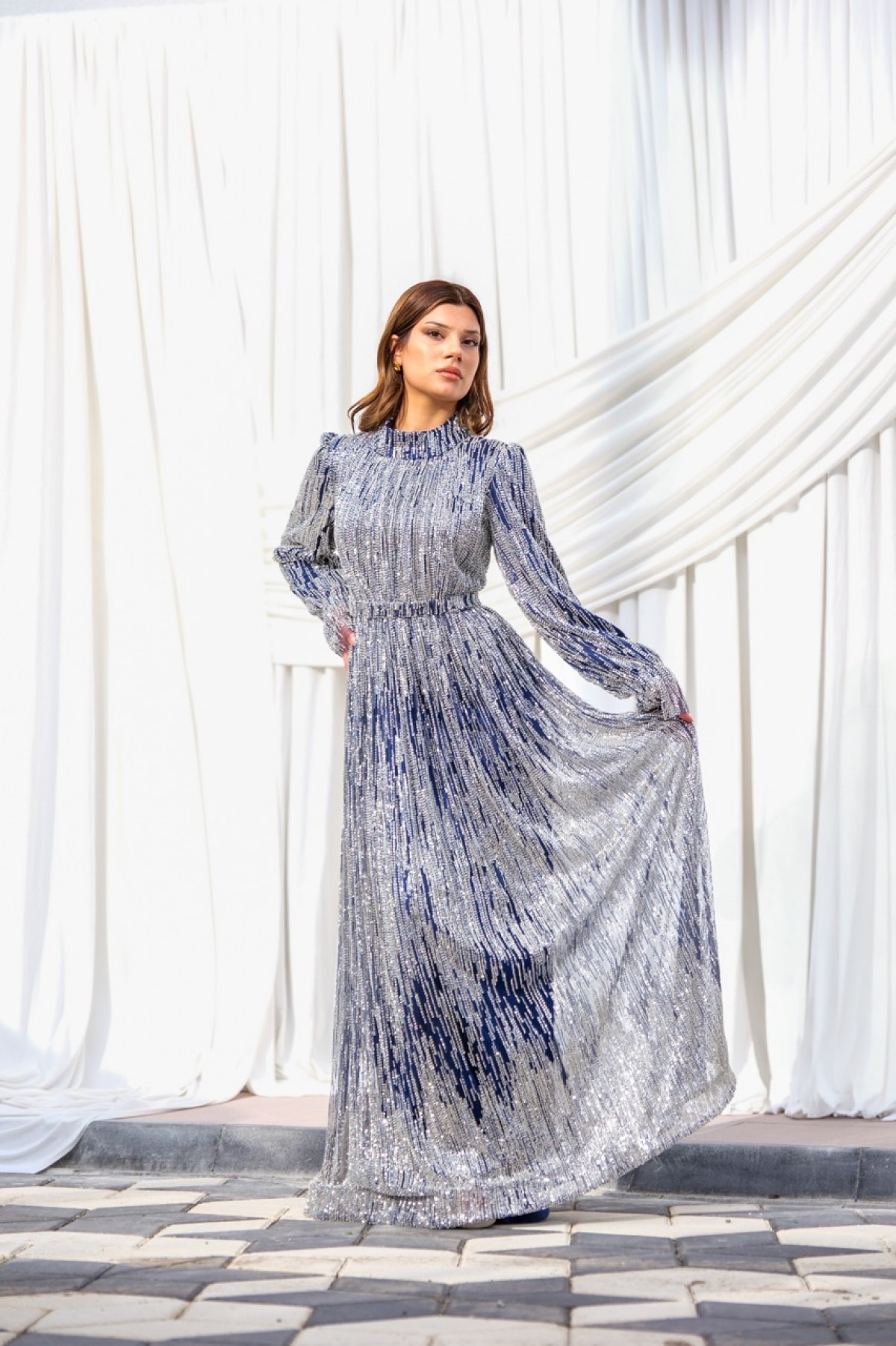 Ravi Rental Dress Carol Lacivert Elbise Ravi Rental Dress Carol Lacivert Elbise