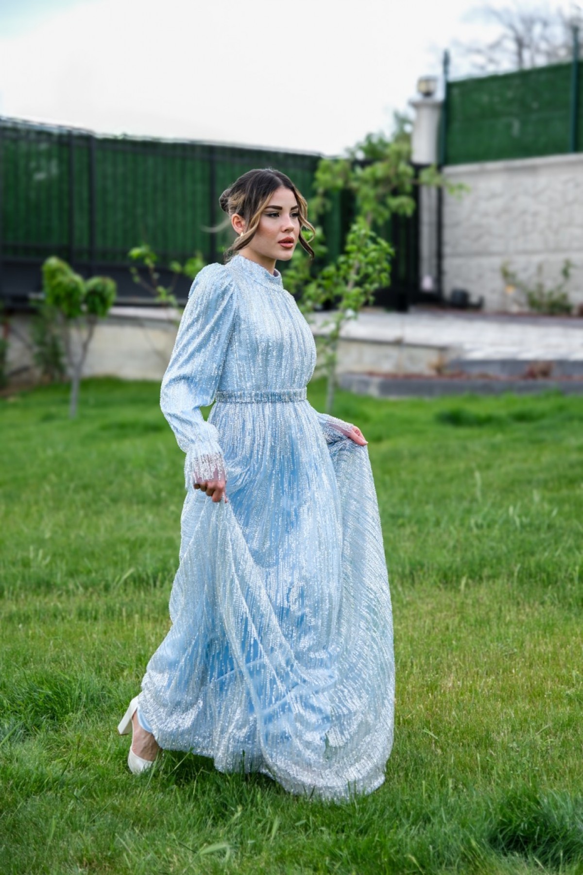 Ravi Rental Dress Carol Mavi Elbise Ravi Rental Dress Carol Mavi Elbise