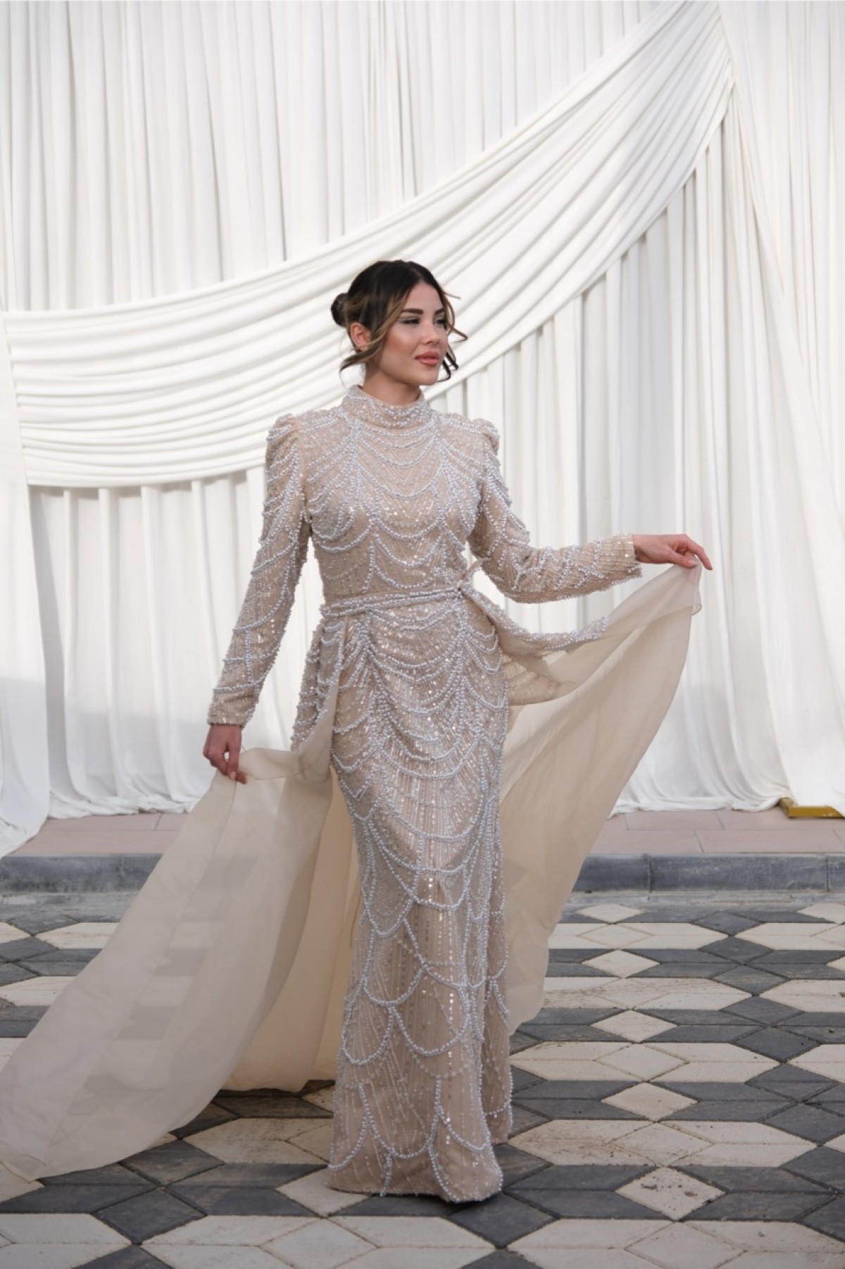 Ravi Rental Dress Pearl Elbise