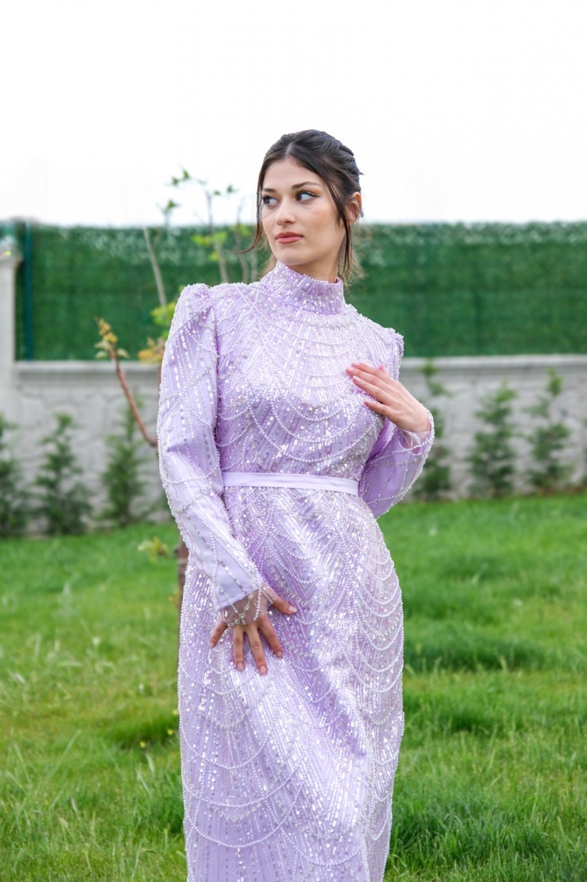 Ravi Rental Dress Violet Elbise