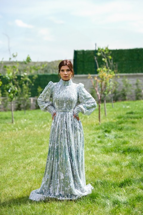 Ravi Rental Dress Charlotte Mint Elbise
